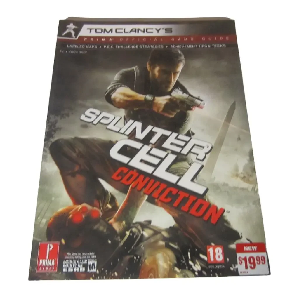 Tom Clancy’s Splinter Cell Conviction Official Game Guide Prima Xbox 360 PC